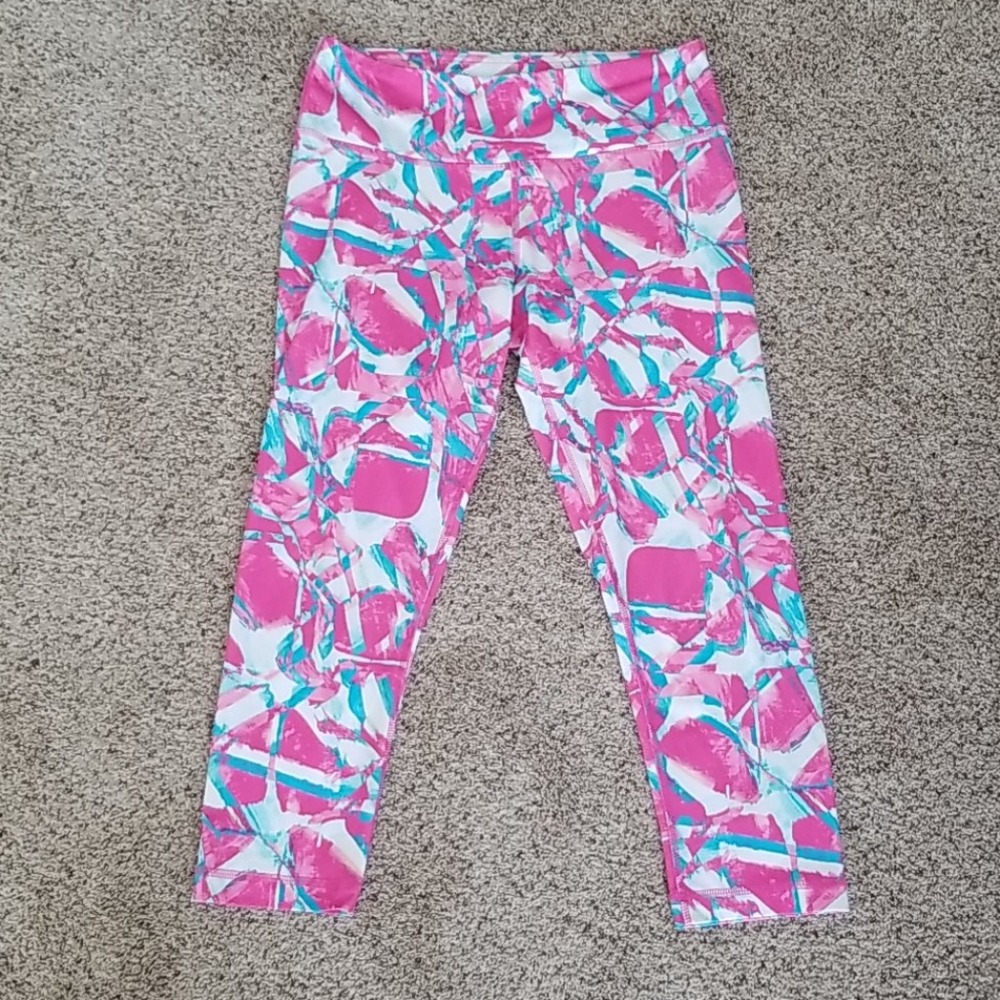 90 Degree sz S Print Capri Leggings - Picture 6 of 8